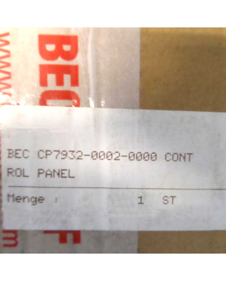 Beckhoff 15" Touch Control-Panel CP7932-0002-0000 OVP