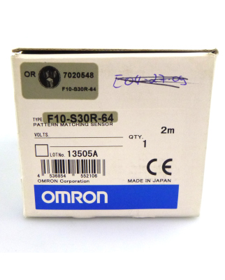 Omron Pattern Matching Sensor F10-S30R-64 OVP