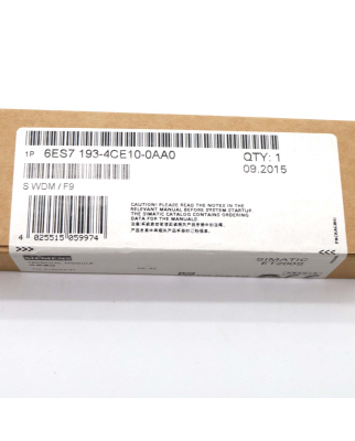 Simatic S7 ET200S 6ES7 193-4CE10-0AA0 SIE