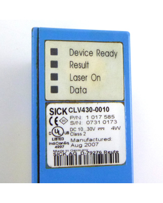 SICK Barcodescanner CLV430-0010 1017585 GEB
