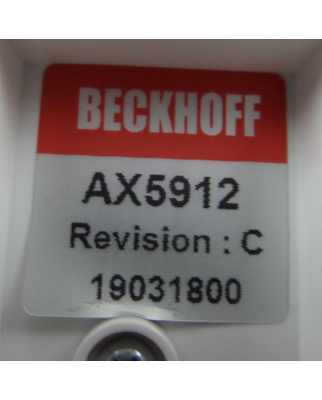 Beckhoff AX-Bridge Power-Distribution-Modul AX5912...