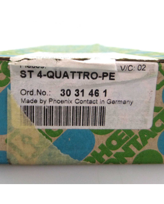 Phoenix Contact Schutzleiter-Reihenklemme ST 4-QUATTRO-PE 3031461 (48Stk.) OVP