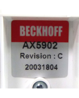 Beckhoff AX-Bridge Power-Distribution-Modul AX5902 Rev.:C GEB