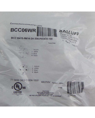 Balluff Verbindungsleitung BCC06WR BCC...