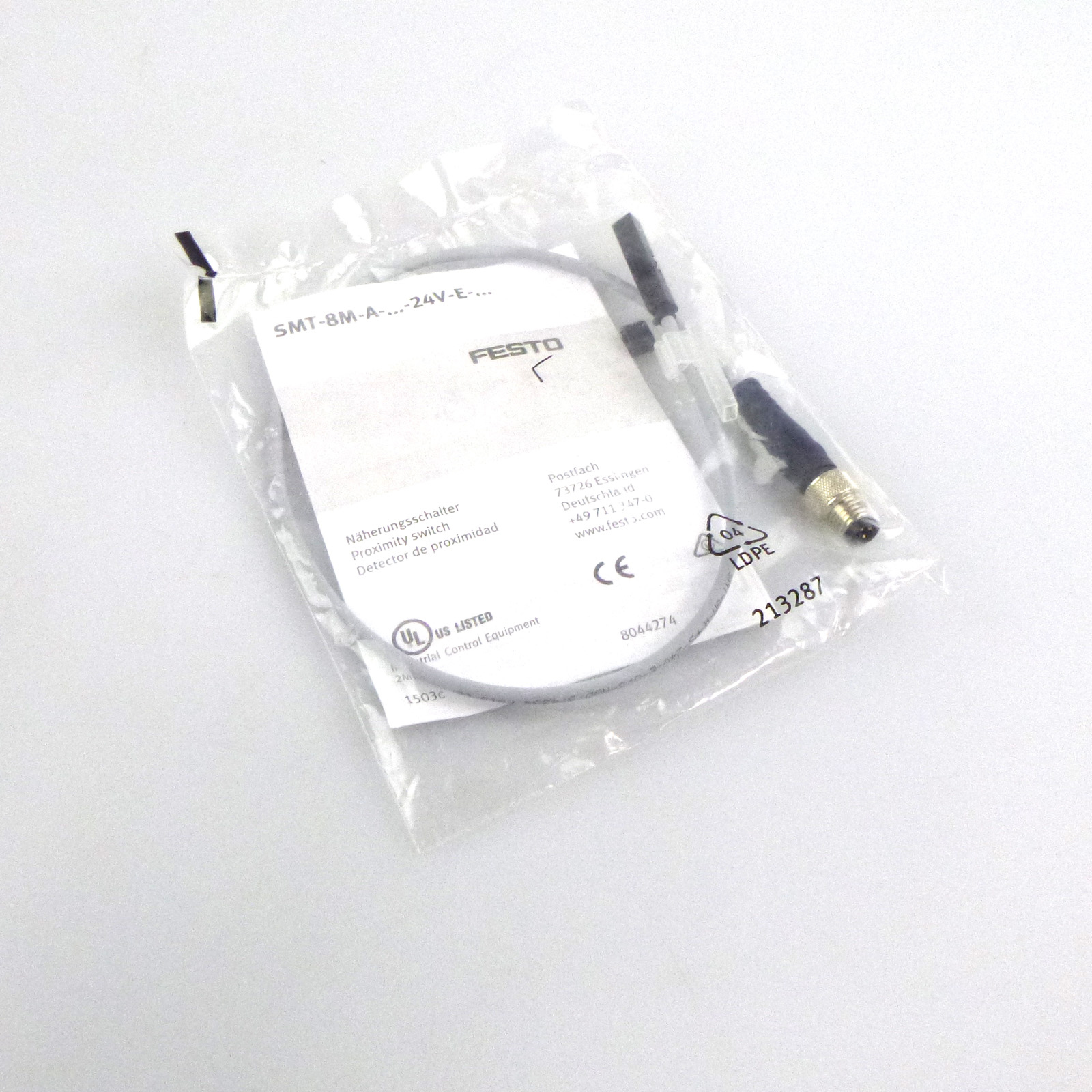 FESTO Näherungsschalter SMT 8M A PS 24V E 0,3 M8D, 574334, NEU, OVP, #2