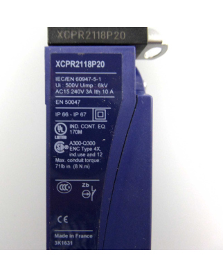 Telemecanique Positionsschalter XCPR2118P20 +ZCY53 GEB