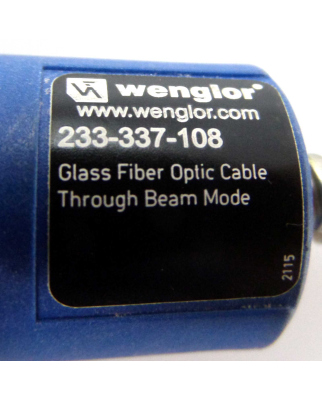 wenglor Glasfaserlichtleiter 233-337-108 OVP