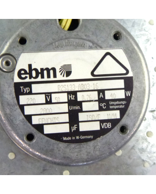 ebm Radialgebläse R2S133-AB03-16 220V NOV