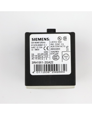 Siemens Hilfsschalterblock 3RH1911-2GA22 (2Stk) GEB