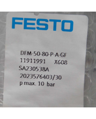 Festo Führungszylinder DFM-50-80-P-A-GF 11911991 OVP