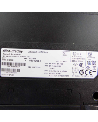 Allen Bradley DC Output Modul 1756-OB16E Ser.A NOV