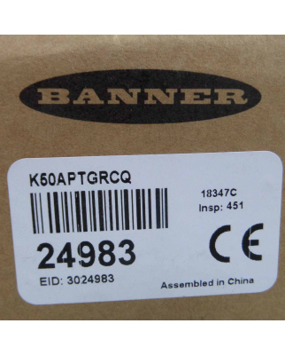 Banner Touch Button K50APTGRCQ OVP