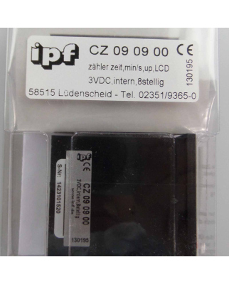 ipf electronic Zeitzähler CZ 09 09 00 OVP