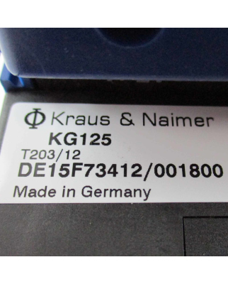 Kraus&Naimer Hauptschalter KG125 T203/12 DE15F73412/001800 GEB