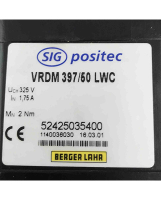 Berger Lahr Sig Positec Schrittmotor VRDM397/50LWC...