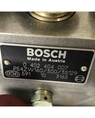 Bosch Einspritzpumpe 0402404007 PE4ZW160/300/3S129 NOV