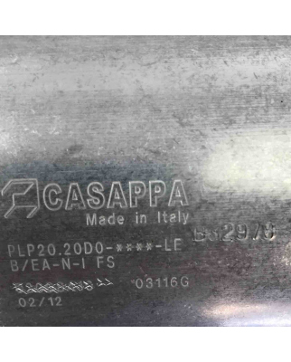 Casappa Doppelzahnradpumpe PLP20.11,2D0-82E2-LEA/EA-N-FS NOV