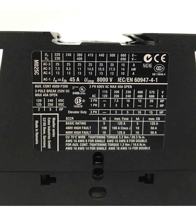 Eaton Leistungsschütz 277053 Typ DILM17-01(RDC240