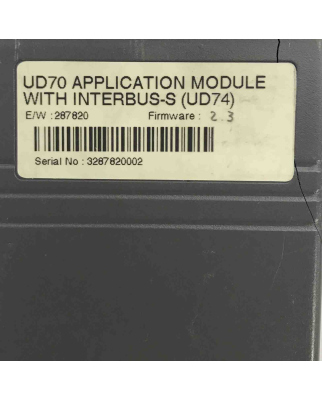 CONTROL TECHNIQUES Application Module UD70 #K2 GEB