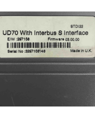 CONTROL TECHNIQUES Application Module UD70 #K3 GEB