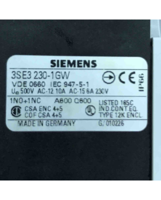 Siemens Positionsschalter 3SE3 230-1GW OVP