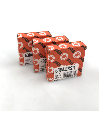 FAG Kugellager Rillenkugellager 6304.2RSR (3Stk.) OVP
