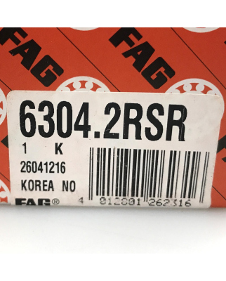 FAG Kugellager Rillenkugellager 6304.2RSR (3Stk.) OVP