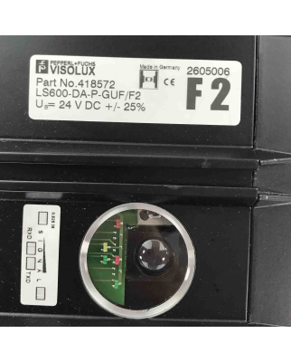 Pepperl+Fuchs VISOLUX Datenlichtschranke LS600-DA-P-GUF/F2 418572 OVP