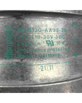 ebm-papst Lüfter W2G130-AA33-26 24V GEB