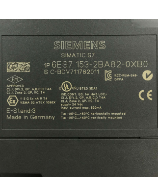 Simatic S7 ET200M 6ES7 153-2BA82-0XB0 E-Stand:03 GEB