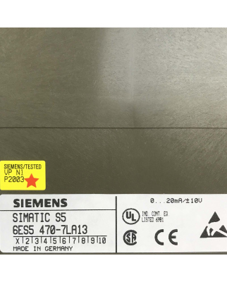 Simatic S5 AO470 6ES5 470-7LA13 E-Stand:01 OVP