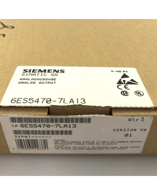 Simatic S5 AO470 6ES5 470-7LA13 E-Stand:01 OVP