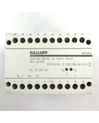 Balluff Drehzahl-/Stillstandüberwachungsgerät BAE006U BES 113-926 GEB