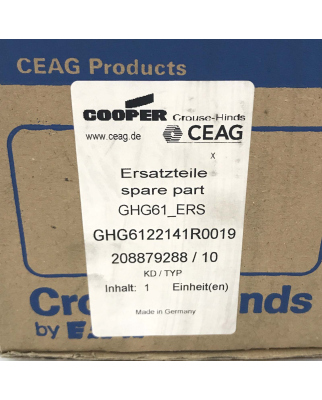 Crouse-Hinds / EATON Ex-d-Einbaukomponente GHG6122141R0019 OVP