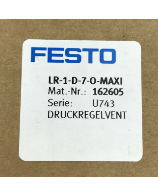 Festo Druckregelventil LR-1-D-7-O-MAXI 162605 OVP