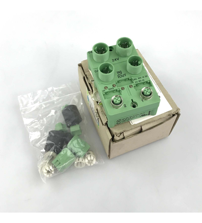 Phoenix Contact DO-Modul IBSL BOX 24 DO 2/2-M12-2A 2719412 OVP