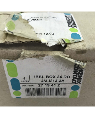 Phoenix Contact DO-Modul IBSL BOX 24 DO 2/2-M12-2A 2719412 OVP