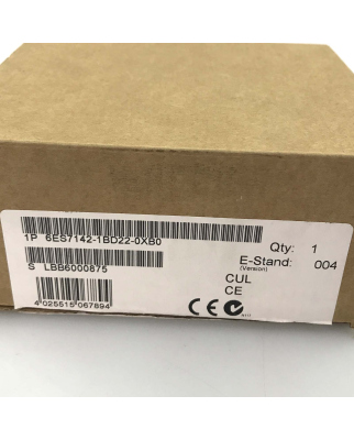 Simatic S7 ET200X 6ES7 142-1BD22-0XB0 E-Stand:04 OVP