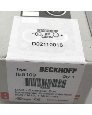 Beckhoff 1-Kanal-Inkremental-Encoder-Interface IE5109 SIE