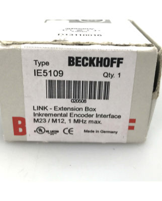 Beckhoff 1-Kanal-Inkremental-Encoder-Interface IE5109 OVP