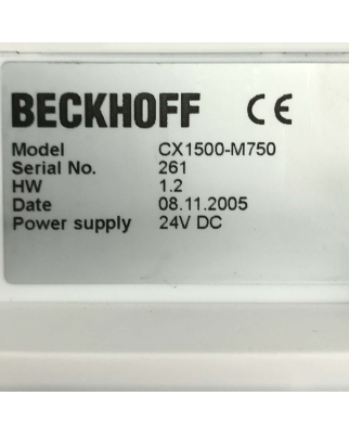 Beckhoff SERCOS-II-Master-Feldbusanschaltung CX1500-M750 OVP