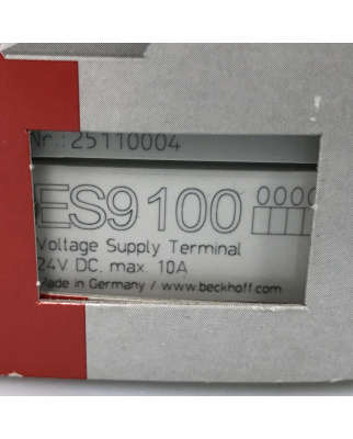 Beckhoff Potenzialeinspeiseklemme ES9100 OVP