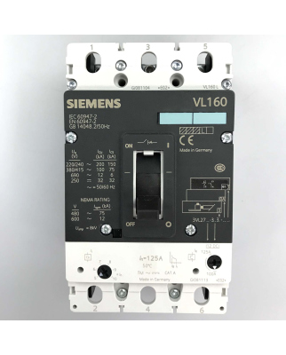 Siemens Leistungsschalter 3VL2712-3DC33-0AB1 OVP