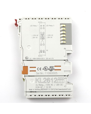 Beckhoff 2-Kanal-Relais-Ausgangsklemme KL2612 GEB