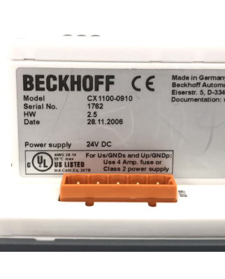 Beckhoff USV-Modul CX1100-0910 GEB