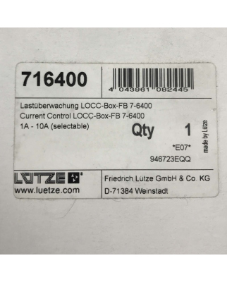 LUETZE LOCC-Box-FB 7-6400 Lastüberwachung