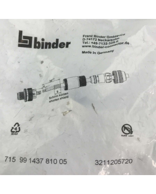 binder Kabelstecker 715 99-1437-810-05 OVP