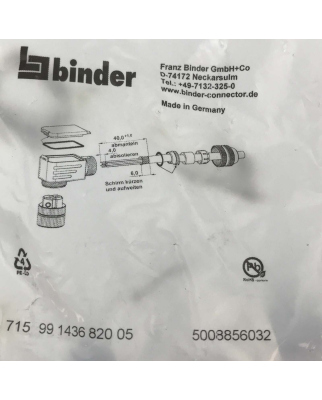 binder Winkeldose 715 99-1436-820-05 OVP