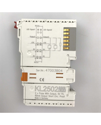 Beckhoff 2-Kanal-Pulsweiten-Ausgangsklemme KL2502 GEB