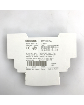 Siemens Hilfsschalter 3RV1901-1A (1Stk.) OVP